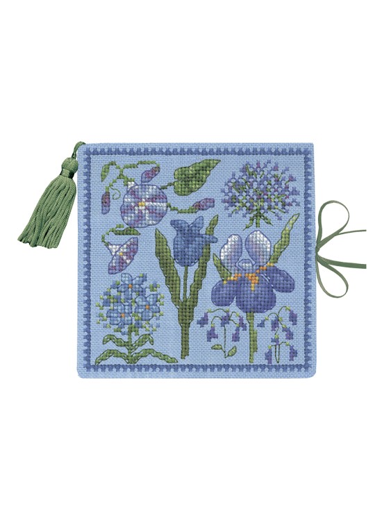 Набор для вышивания Le Bonheur des Dames 3483 Чехол для игл Needle case Blue Flowers (Голубые цветы)