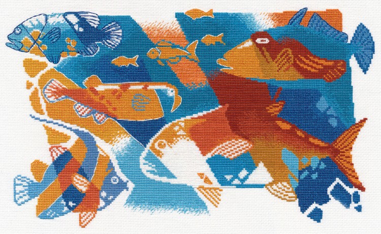 Набор для вышивания Овен 1465 Синее, синее, красное море