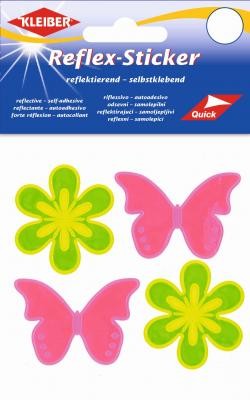 Kleiber 611-79 Набор аппликаций самоклеящиеся светоотражающие "Бабочка и цветок"