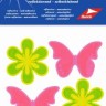 Kleiber 611-79 Набор аппликаций самоклеящиеся светоотражающие "Бабочка и цветок"