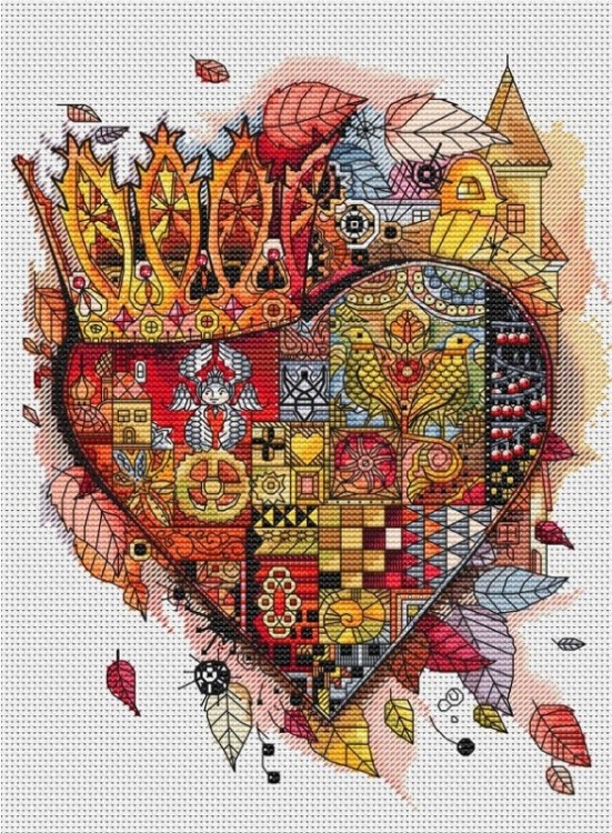 Набор для вышивания Белоснежка 940-14 Королевское сердце