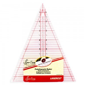 Hemline NL4157 Линейка-треугольник с углом 45*, градация в дюймах, размер 8 1/2" x 7"
