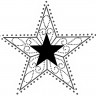 Rayher 28759000 Штамп на деревянной основе "Звезда"