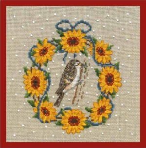 Le Bonheur des Dames 2696 September wreath - Treecreeper (Сентябрьский венок Лиана)