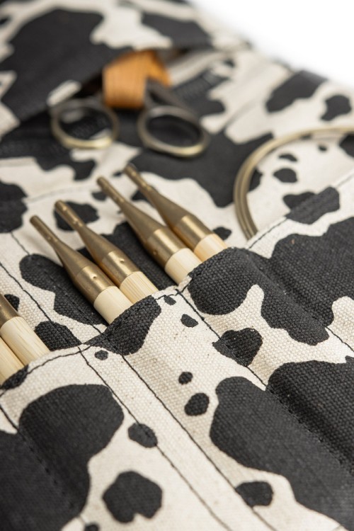 Muud QB-4718/Cow print Органайзер для спиц "Canvas Stockholm"