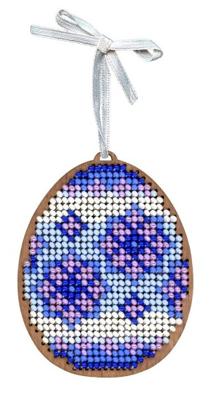 Щепка О-187 Сиреневые узоры. Яйцо