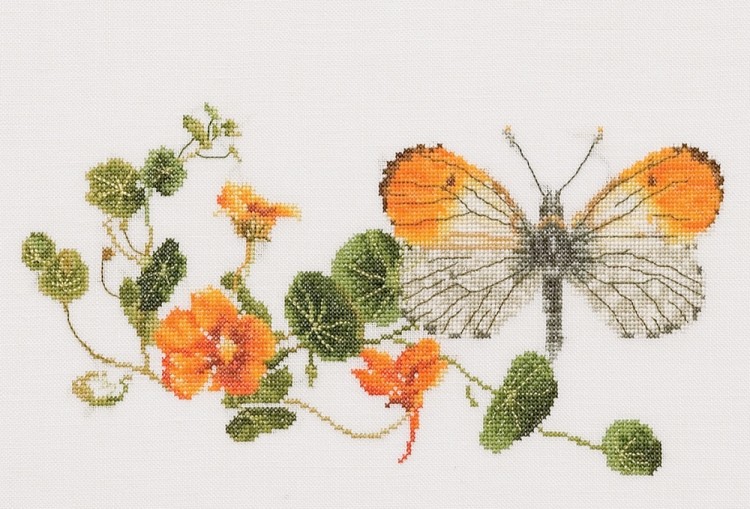 Набор для вышивания Thea Gouverneur 437 Butterfly-Nasturtium
