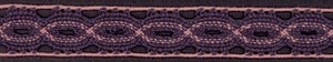 IEMESA 1826/R6 Мерсеризованное хлопковое кружево, ширина 21 мм, цвет розовый с серым