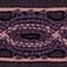 IEMESA 1826/R6 Мерсеризованное хлопковое кружево, ширина 21 мм, цвет розовый с серым