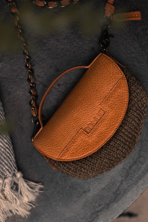 Muud QB-4459/Whisky Крышка для сумки с ручкой и пришивной кнопкой "Camila"