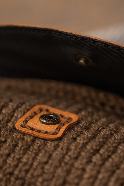 Muud QB-4459/Whisky Крышка для сумки с ручкой и пришивной кнопкой "Camila"