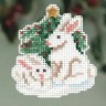 Набор для вышивания Mill Hill MH183303 Winter Bunnies (Зимние кролики)