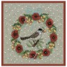 Набор для вышивания Le Bonheur des Dames 2693 June wreath black-headed warbler (Июньский венок Черноголовая пеночка)