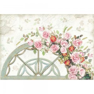 Stamperia DFS366 Бумага рисовая "Арка с розами"