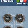 Sandra CARD181 Пуговицы, черный