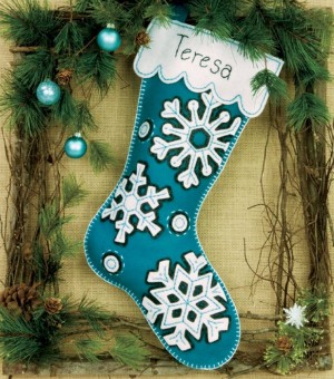 Dimensions 72-08177 Flurries Stocking