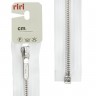Riri 3551321/60/2101 Молния металлическая, разъемная, на атласной тесьме, 6 мм, 60 см, белый
