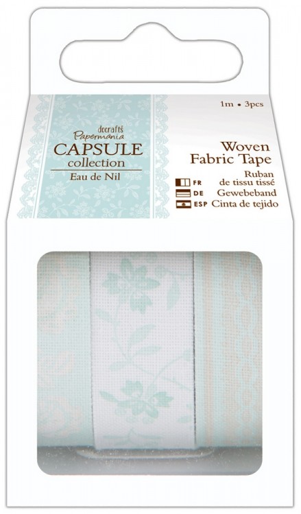 Docrafts PMA462214 Набор лент клеевых тканевых с рисунком Eau De Nil