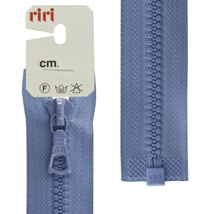Riri 5753720/80/2630 Молния тракторная, разъемная, 6 мм, 80 cм, сине-голубой