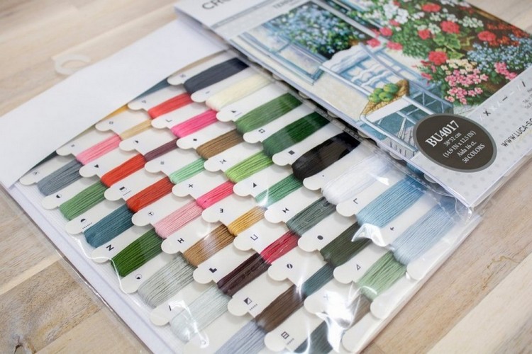 Набор для вышивания Luca-S BU4017 Терраса с цветами