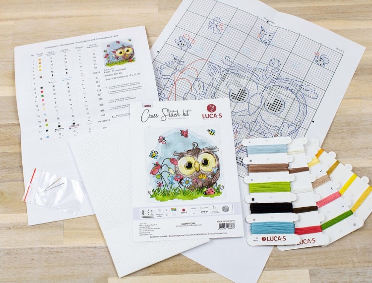 Набор для вышивания Luca-S B1401 Счастливая сова