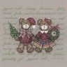 Набор для вышивания Le Bonheur des Dames 2630 Couple of Christmas Bears (Пара рождественских мишек)