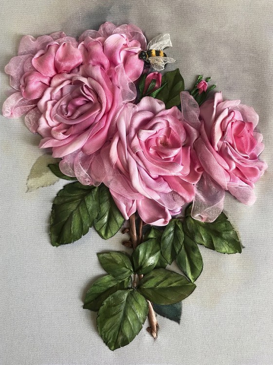 Набор для вышивания Многоцветница МЛ(н) 4004 Ветка с розами