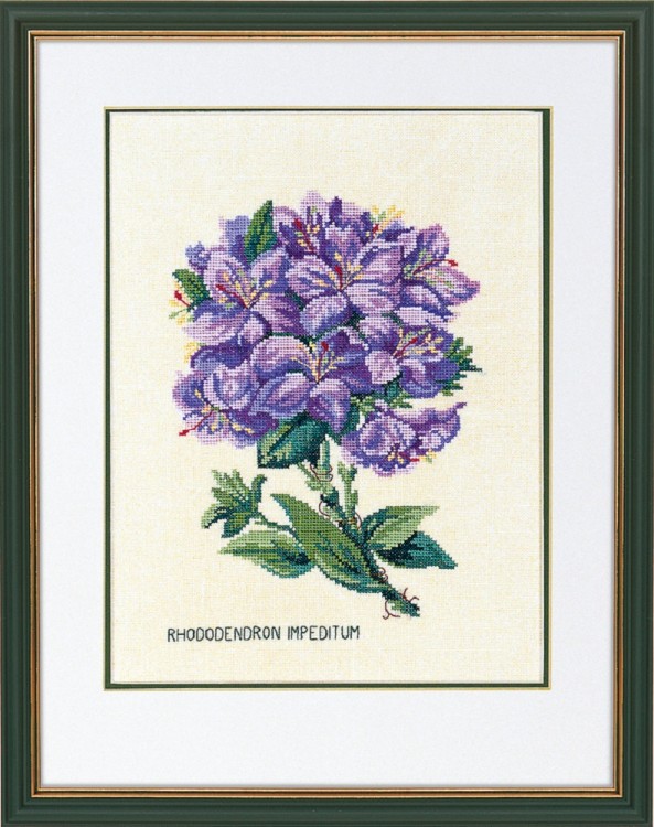 Набор для вышивания Eva Rosenstand 12-894 Rhododendron, lilla (Рододендрон, фиолетовый)