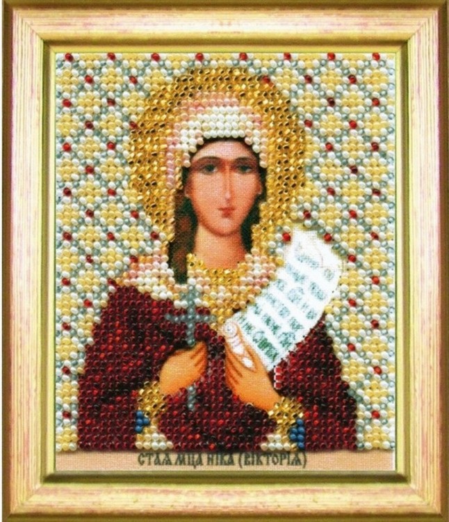 Набор для вышивания Чаривна Мить Б-1136 Икона святой мученицы Ники (Виктории)