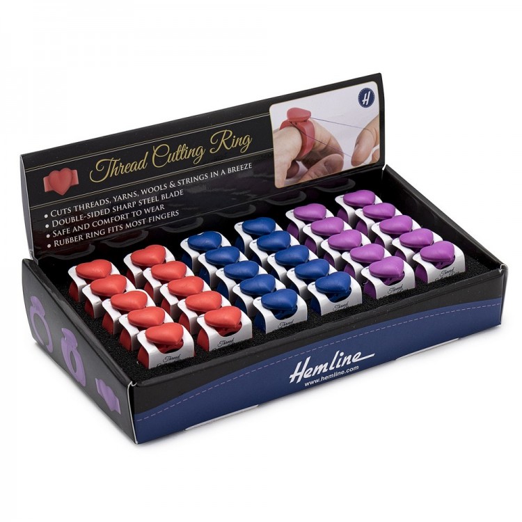 Hemline N4372 Кольцо безразмерное с лезвием для обрезания нитей