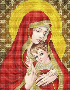 Благовест ААМА-303 Богородица с младенцем (в золоте)