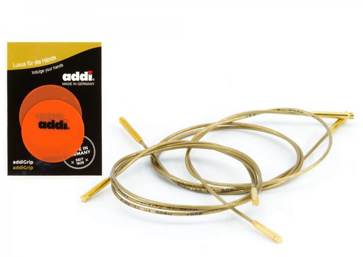 Addi 550-2/000 Набор круговых бамбуковых спиц со сменными лесками AddiClick Bamboo