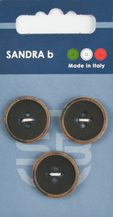 Sandra CARD182 Пуговицы, черный
