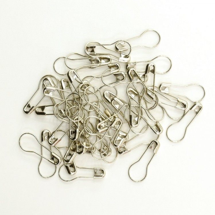 Hemline 416.00.NK Булавки английские ламповидные в пластиковом контейнере