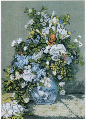 The Design Connection's K7-874 Vase of Flowers (Ваза с цветами)