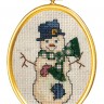 Набор для вышивания Janlynn 021-1798 Снеговик в цилиндре