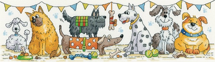 Набор для вышивания Heritage KCDS1540E Dog Show (Выставка собак)