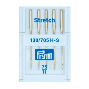 Prym 152330 Иглы для швейных машин с плоской колбой 130/705 H-S, стрейч № 75