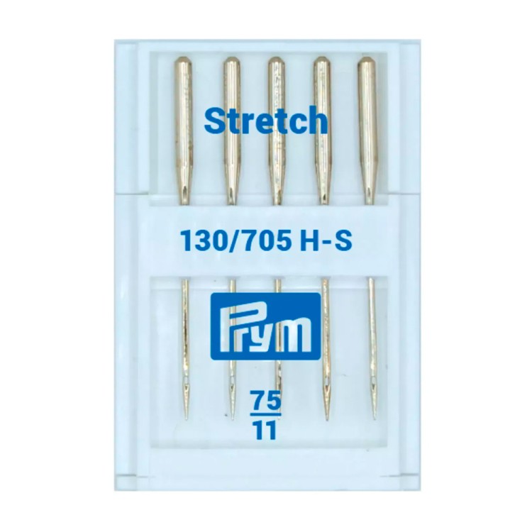 Prym 152330 Иглы для швейных машин с плоской колбой 130/705 H-S, стрейч № 75