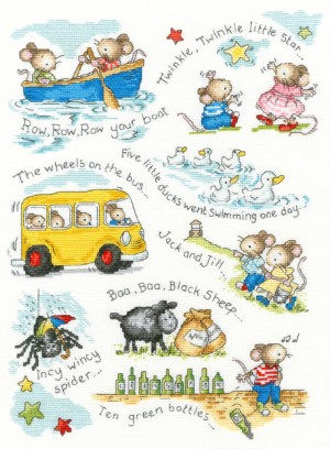 Bothy Threads XKG6 Twinkle, Twinkle, Little Star… (Мерцай, Мерцай, Маленькая Звездочка…)