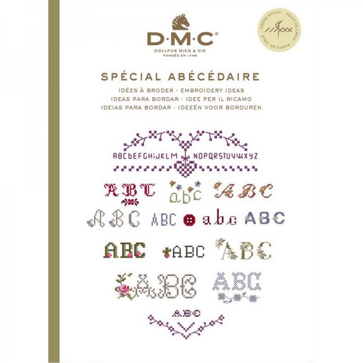 DMC 15626A Альбом со схемами для вышивки крестом Алфавит