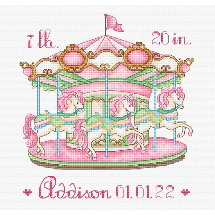 Набор для вышивания LetiStitch L8046 Baby Carousel