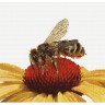 Набор для вышивания Thea Gouverneur 585A Bee on yellow flower (Пчела на желтом цветке)