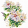 Набор для вышивания Многоцветница МКН-01 Колибри на цветках гибискуса