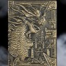 Грозный дракон блокнот бронза с 3-d обложкой