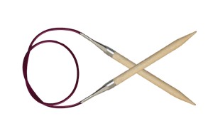 KnitPro Спицы круговые укороченные "Basix Birch" 40 см