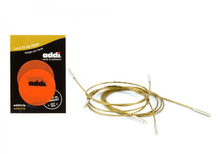 Addi 650-2/000 Набор круговых никелированных спиц со сменными лесками AddiClick Basic