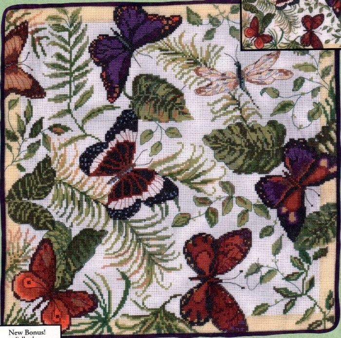 Набор для вышивания Candamar 51571 Butterflies Galore (Бабочки в изобилии)