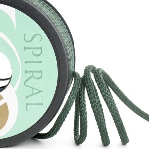 SAFISA 25281-4-43 Шнур плетеный Spiral, 4 мм, цвет зеленый темный
