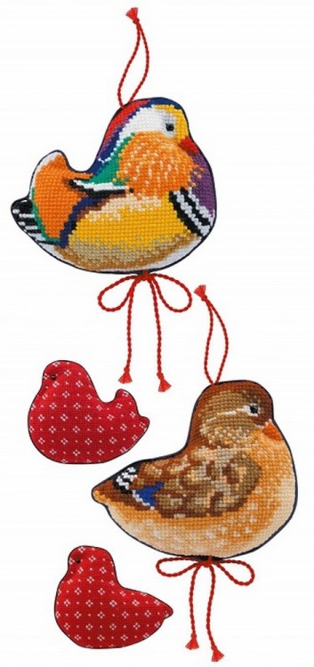 Набор для вышивания Риолис 1769 Утки-мандаринки